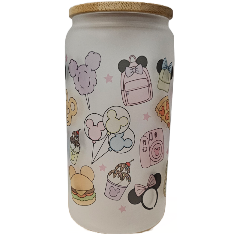 Treats 16oz Frosted Glass