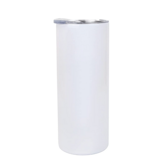 20oz Skinny Tumbler Blank White