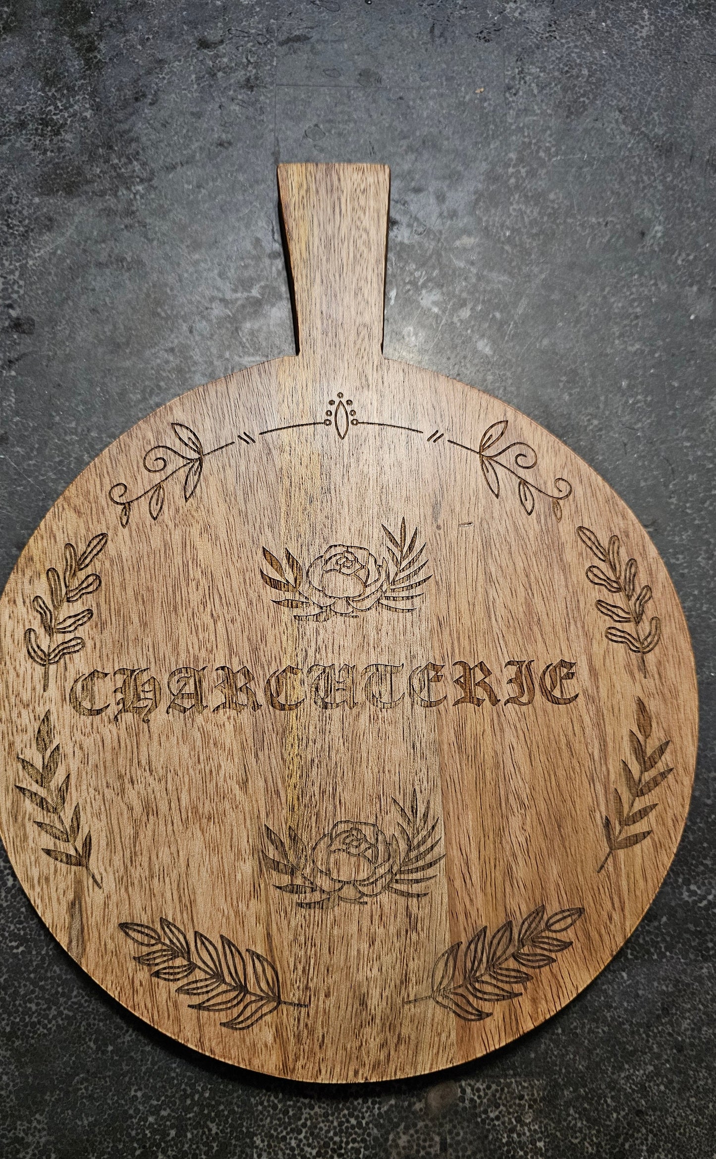 Charcuterie Board - Wooden Mini Round Serve Board