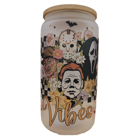 Villains vibe 16oz Frosted Glass