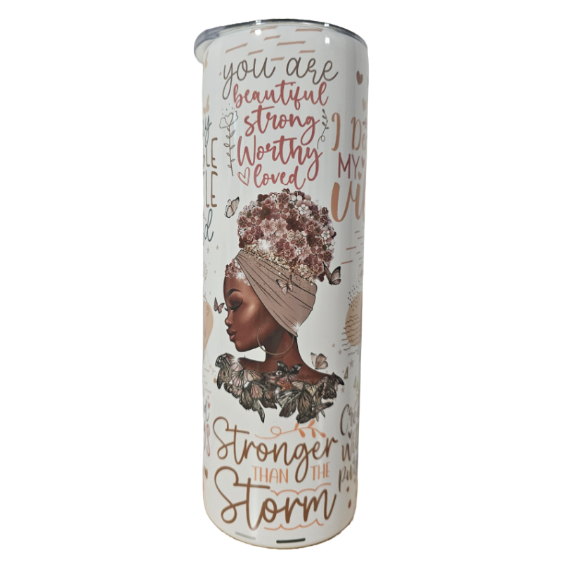 Affirmations 20oz Skinny Tumbler