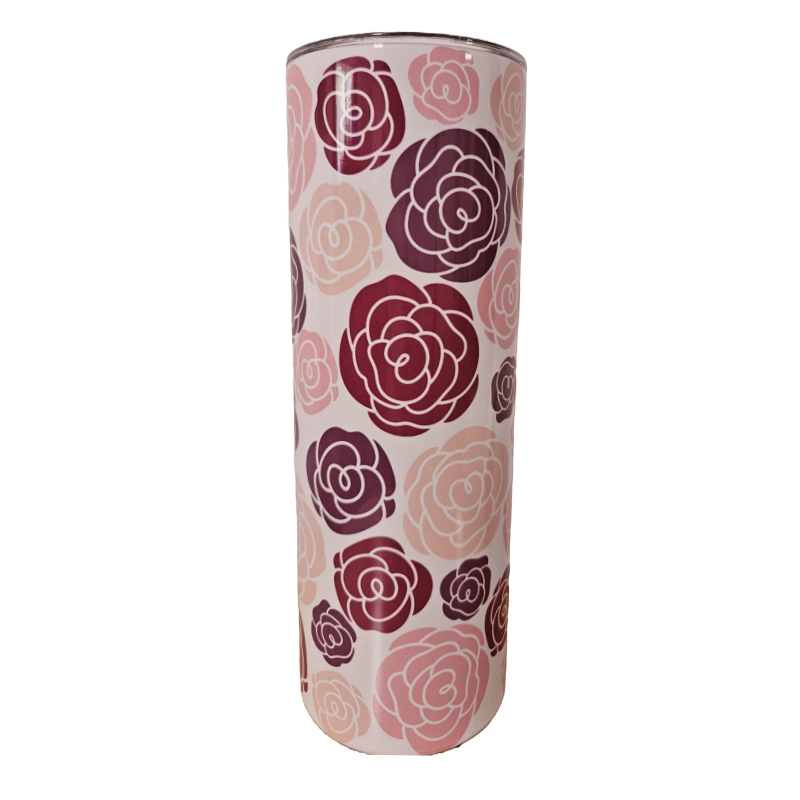 Flowers 20oz Skinny Tumbler