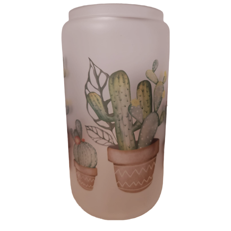 Cactus Frosted Glass